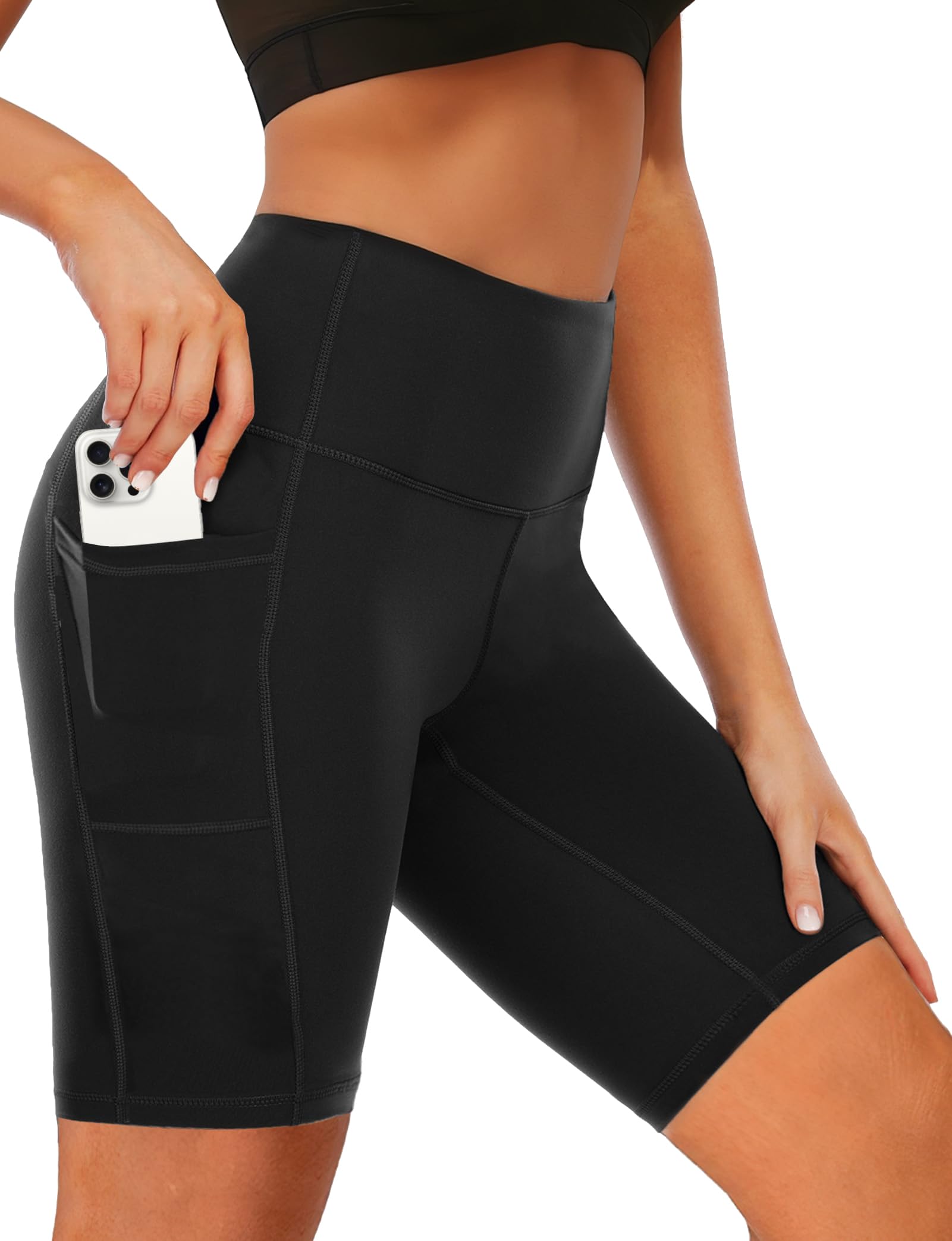 Women's High-Waisted 3''/7''/9'' Swim Shorts with Pockets | UPF50+ | Quick Dry | Carbonfree Certified Beach Swimsuit
|