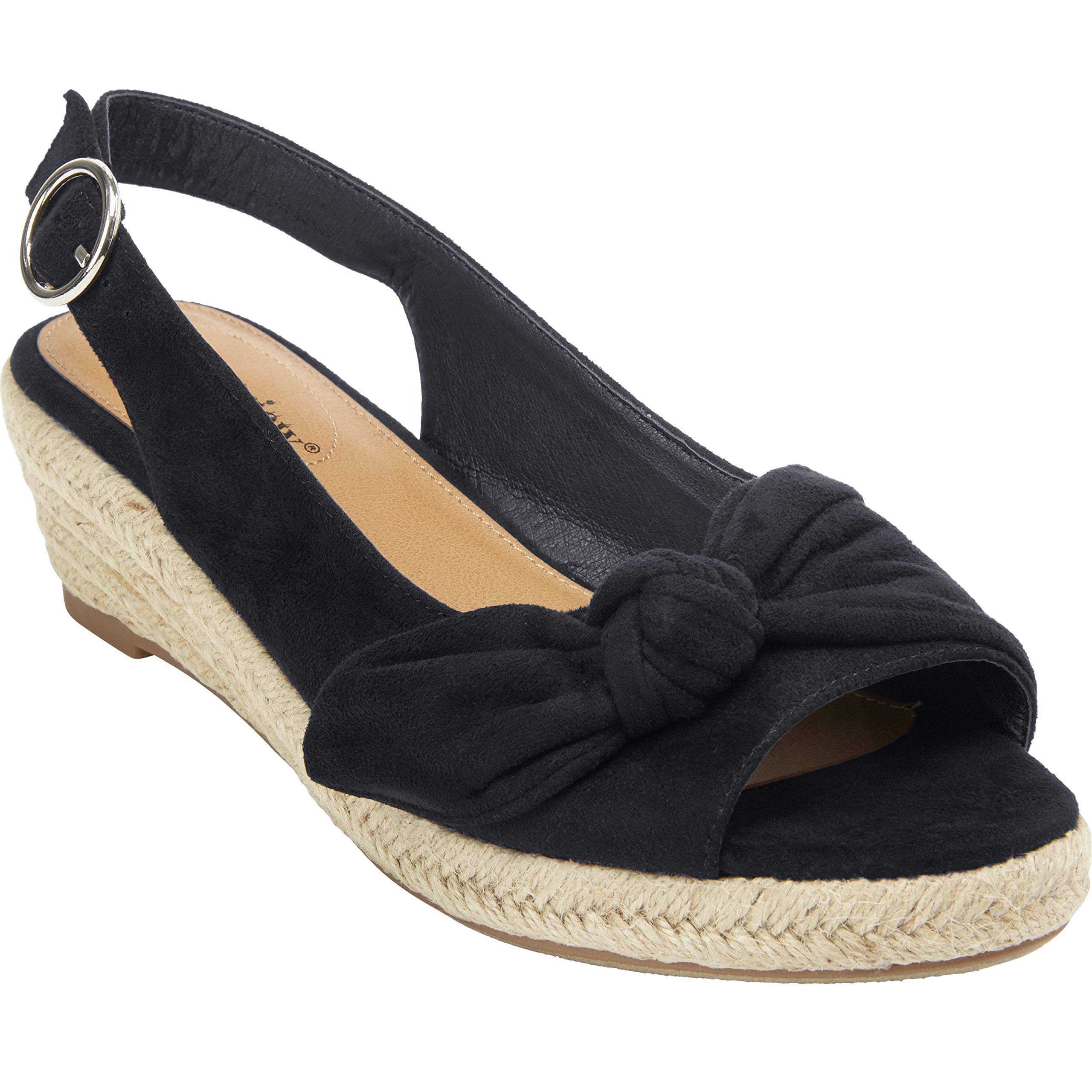 Comfortview Women's Wide Width Espadrille - Comfortable and Stylish Summer Shoes - Ideal for Casual Wear - Breathable an